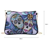 DIY Skull flower shaped diamond painting one-shoulder chain lady bag