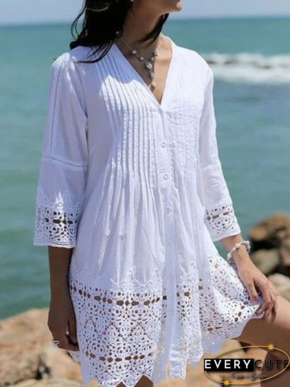 Half Sleeve Holiday Cutout Dresses