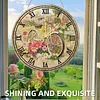 2D DIY Acrylic Bicycle Diamond Painting Clock Pendant w/ Clock Function Wall Art