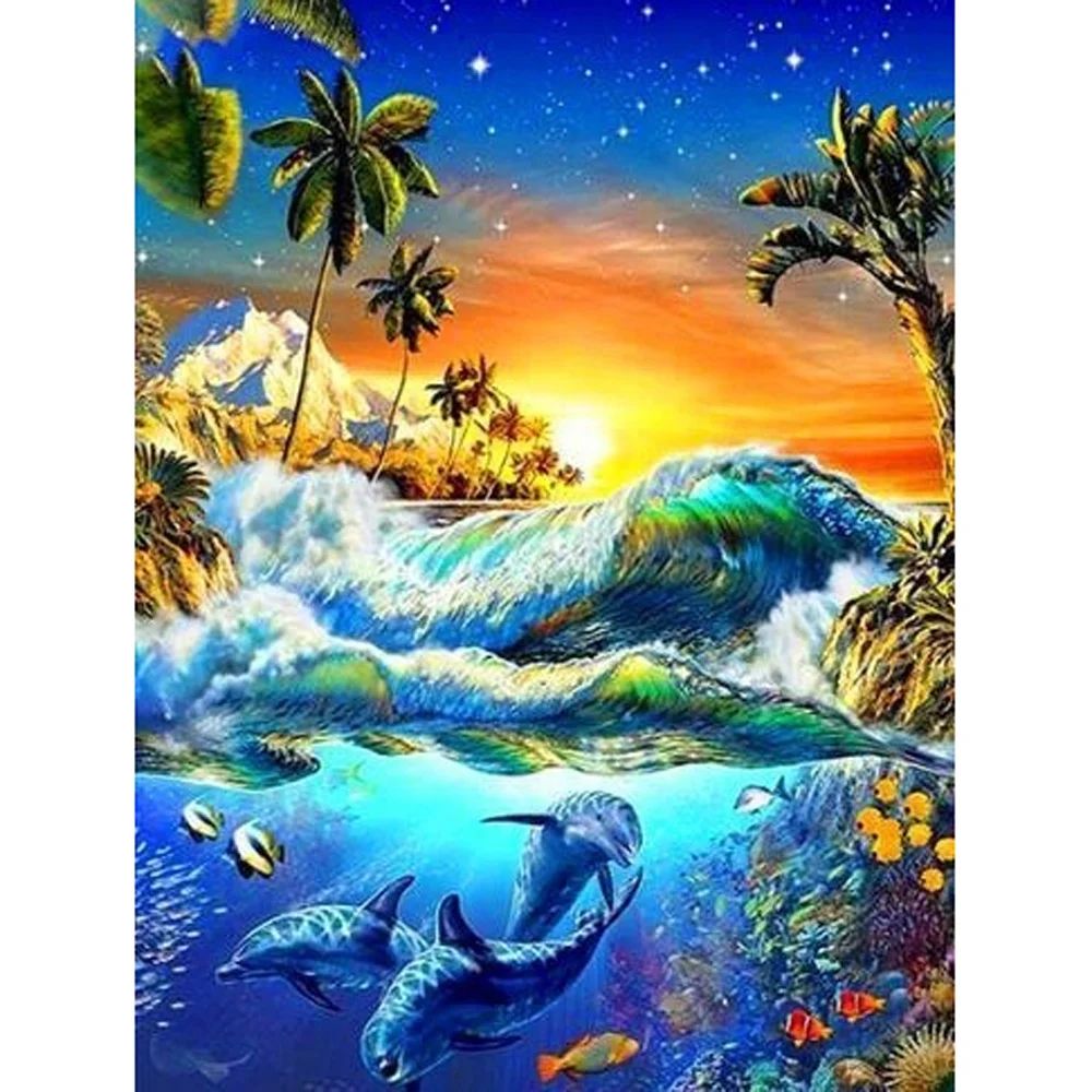 Diamond Painting - Full Round/Square Drill - Undersea Wolrd(30*40 - 50*60cm)