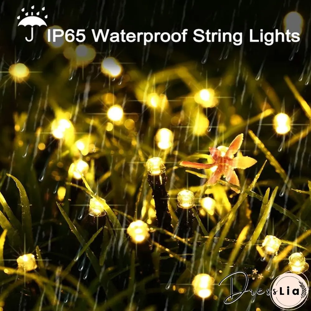 Outdoor Lighting String 200 LED Solar Garden Light Power Lamp Christmas Party for Street