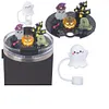 [US Local Warehouse] Halloween Acrylic Lid Charms with Cute Ghost Straw Cap for Stanley 40oz Tumbler