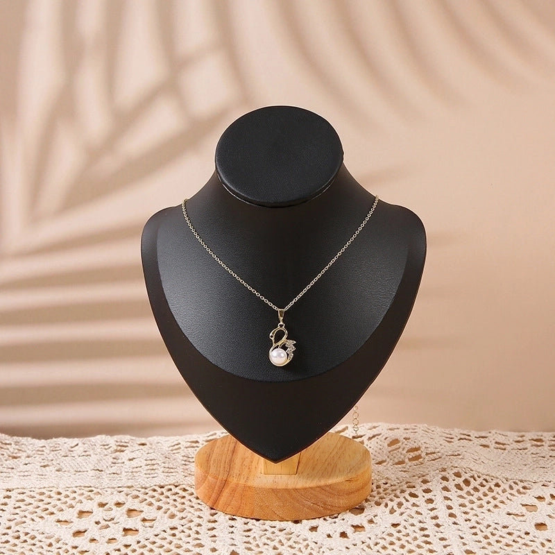 High-Grade Solid Wood Necklace Display Stand Neck Neck Model Necklace Stand Neck Model Display Stand Stall Storage Special Stand
