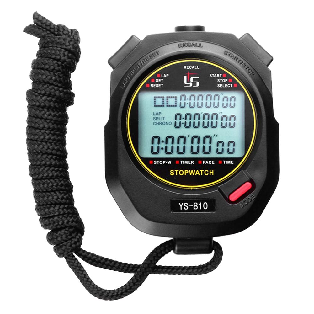 

Handheld Digital Stopwatch Chronograph Sports Training Timer Stop Watch, White, 501 Original