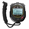 Digital Stopwatch Chronograph Sports Timer Stop Watch (Black/ 10 Tracks)