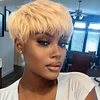 Blonde Short Wig Bob Straight Hair