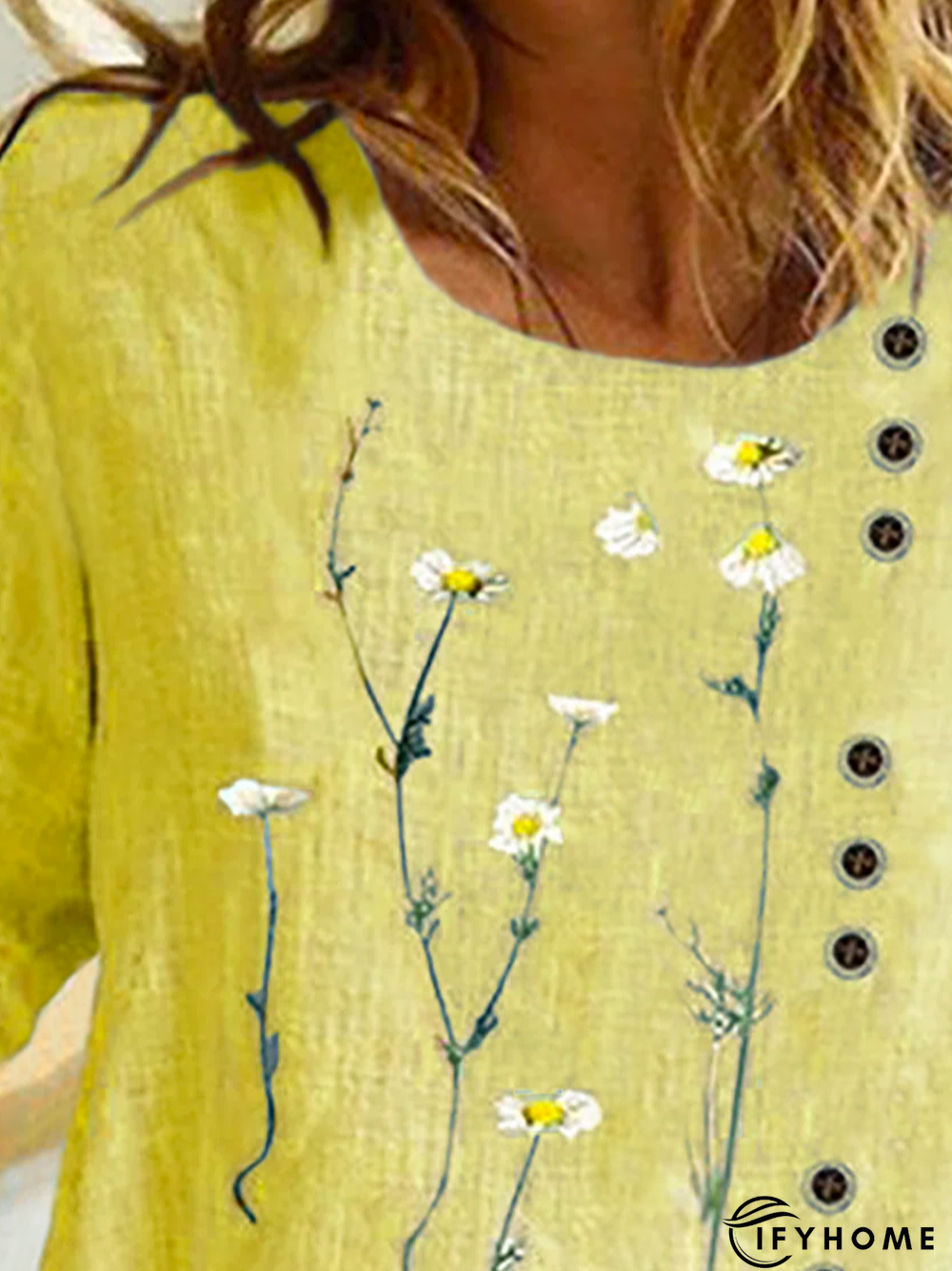 Casual Floral Long Sleeve Top | IFYHOME