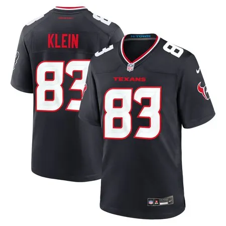 Men's Houston Texans #83 Marlin Klein Black 2026 NFL Draft Game Jersey