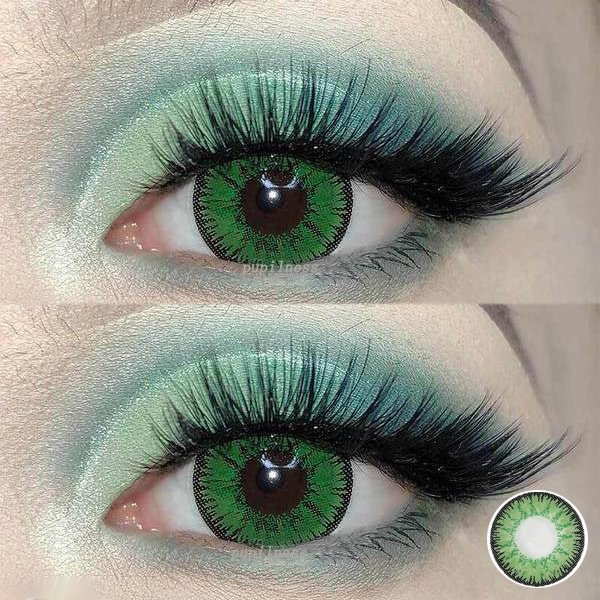 Green Cosplay Contact Lenses Mystery Fashion For Girls/Ladies 14.5mm