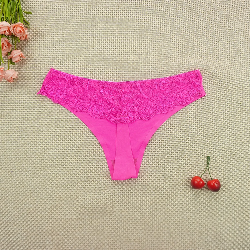 Billionm Women's Thong Lace Erotic Panties Sexy Transparent Tangas Lingerie Female Underpants Seamless Hollow Out G String