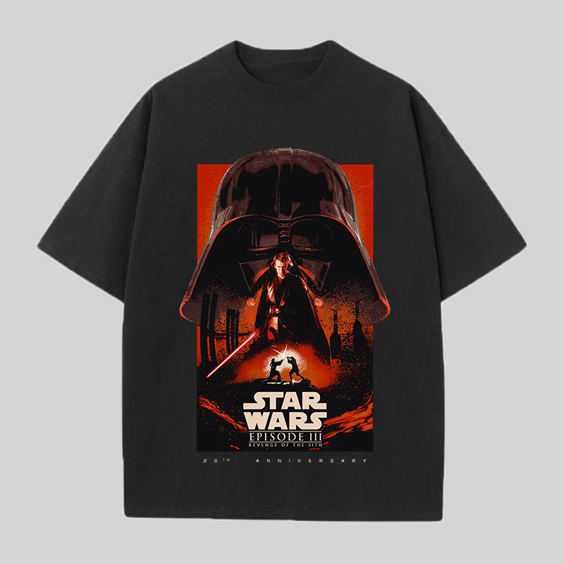 Star Wars Episode III Printed Oversized Unisex T-shirts