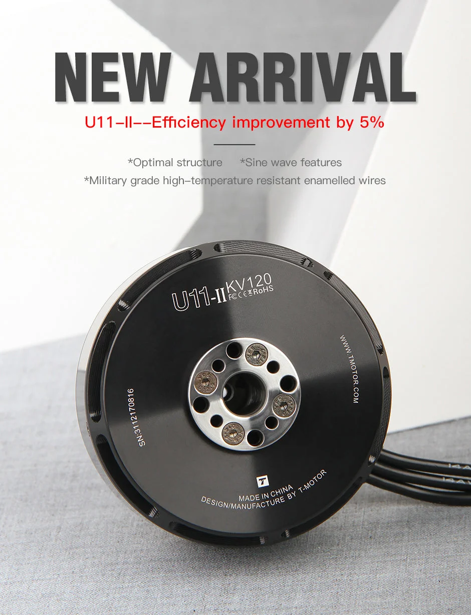 TMOTOR U11 II KV120 Drone High Efficiency Multirotor Motors