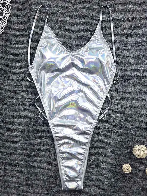 Sexy Backless Bandage One-Piece Swimwear 