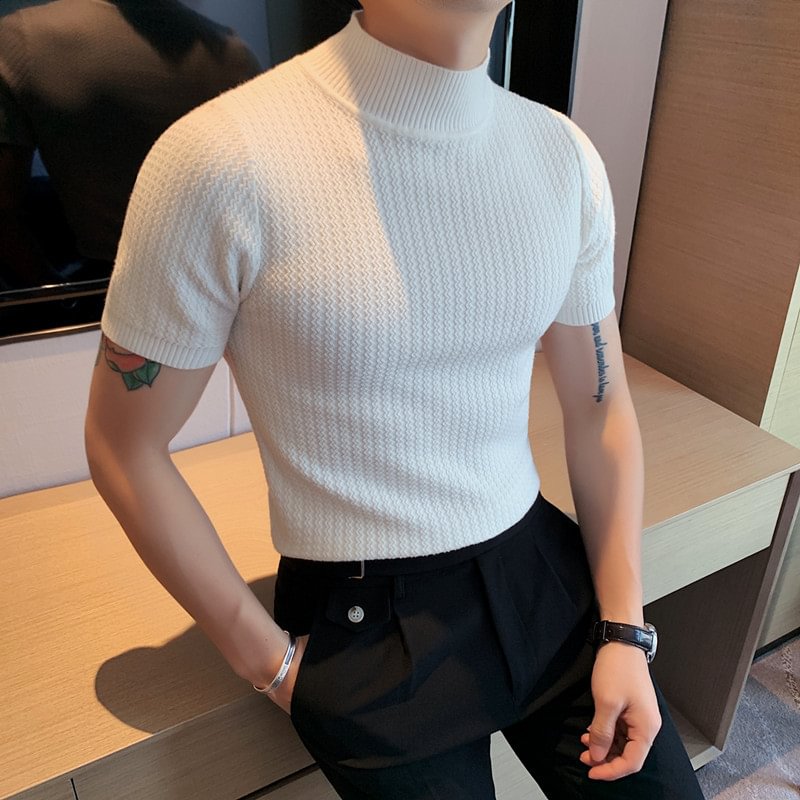 Half Turtleneck Casual Fashion Knitted Bottoming Shirt