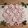 Christmas Embroidery Kit with Toolkit Embroidered Xmas Tree Ornaments Multifunctional Handmade Circle Embroidery Kit For Christmas Tree Home Decor tapestrymarket