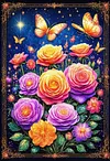 Luxury AB Velvet Diamond Painting Kit - Flowers