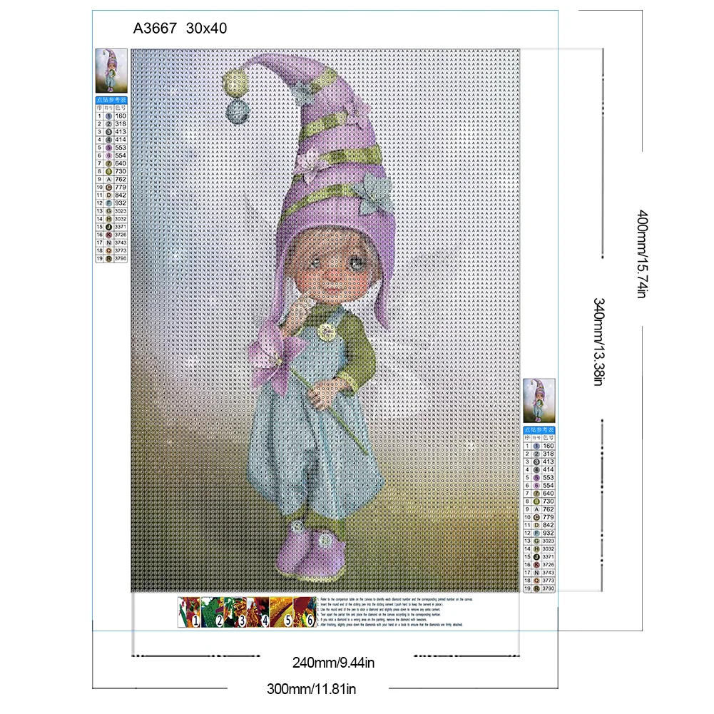 Diamond Painting - Full Round Drill - Elf Doll(Canvas|30*40cm)