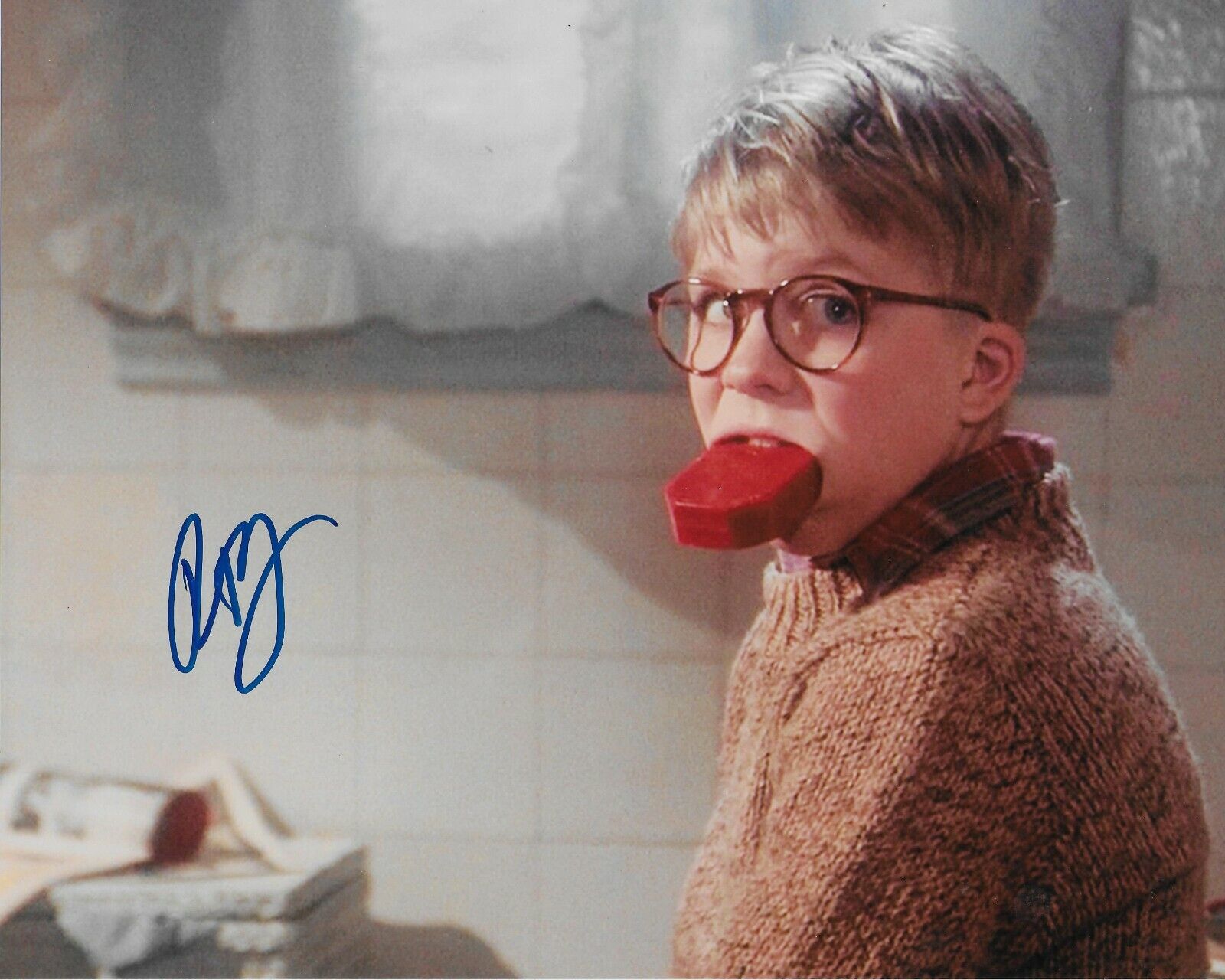 Peter Billingsley A Christmas Story Original Autographed 8X10 Photo Poster painting #2