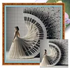 Piano Girl - 14CT Stamped Cross Stitch - 40*40cm