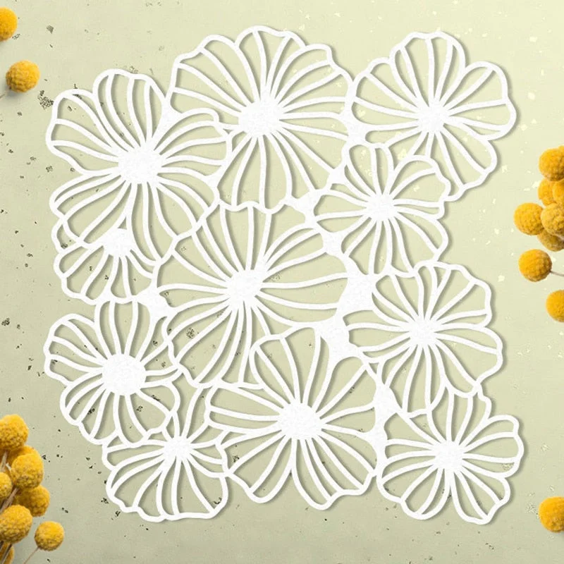 Beautiful Flower Metal Cutting Dies For DIY Scrapbook Cutting Die Paper Cards Embossed Decorative Craft Die Cut New