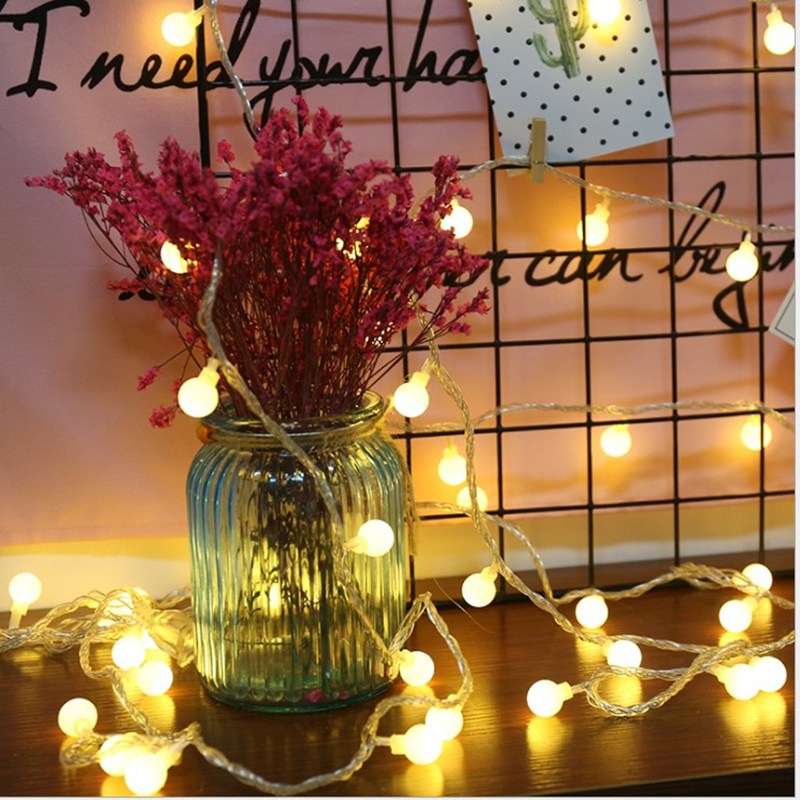 

LED Ball Lantern Star Battery Remote-Curtain String Night Light, 501 Original