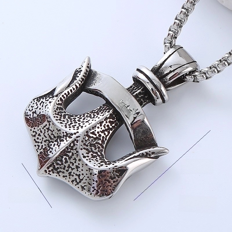 Retro Punk Pistol Heart Shape 304 Stainless Steel No Inlaid Men’S Pendant Necklace