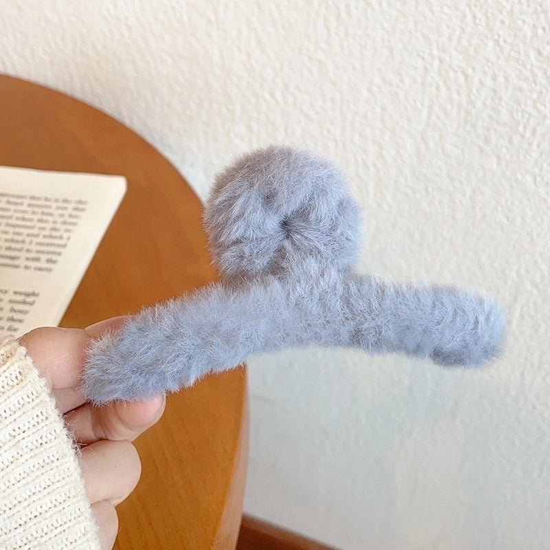 Minimalist Solid Color Arylic Hair Claws 1 Piece