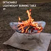 Camping Portable Burning Fire Rack Stainless Steel Bonfire Stove Detachable