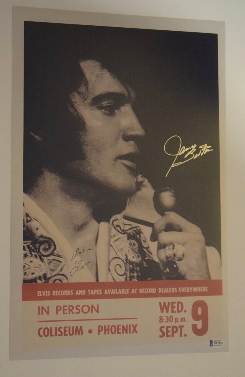 James Burton Signed Autograph 11x17 Poster Photo Poster painting Elvis Presley Beckett BAS COA