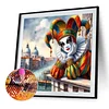 Diamond Painting-5D Full Round Drill Clown(40*40 CM)