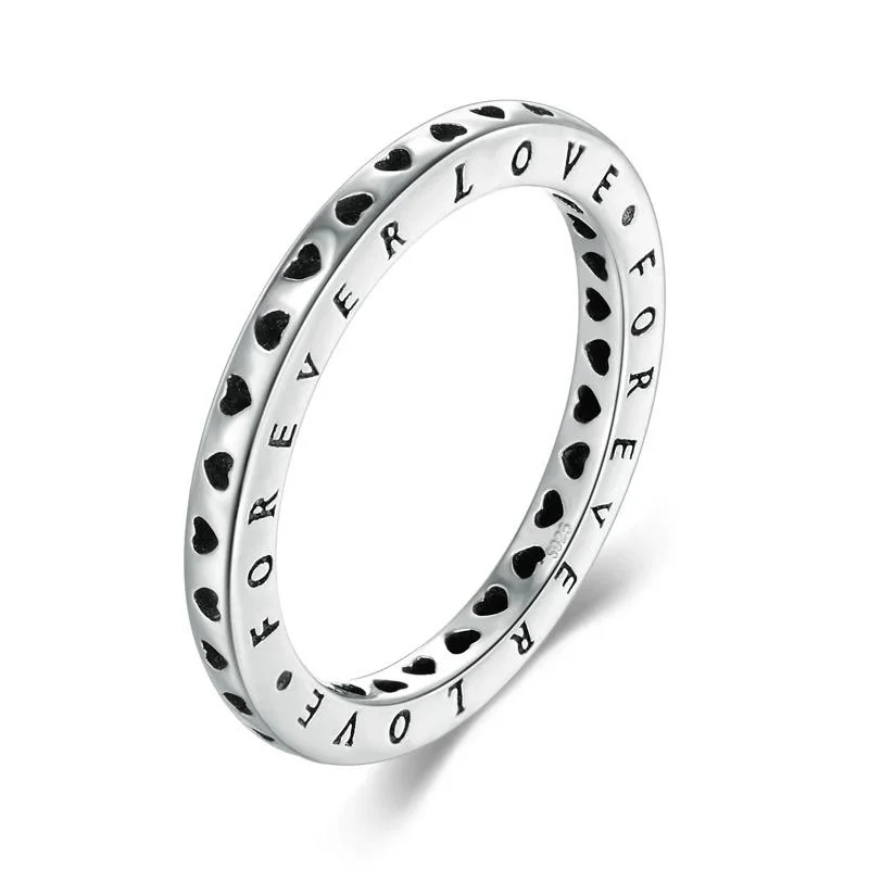 Exquisite Stackable Forever Love Heart Rings
