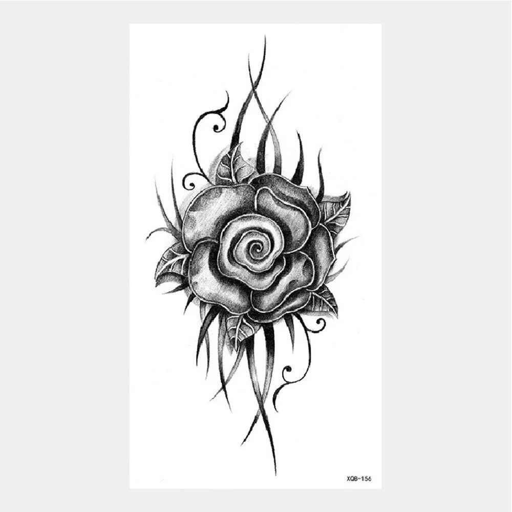 Sdrawing Tattoo Stickers Animal Tatoo Sticker Flying Dragon Wolf Head Tiger Dream Catcher Fake Tatto Body Art Makeup Stickers