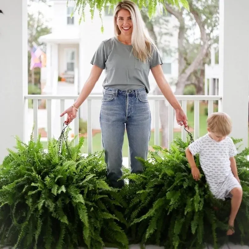 🔥Last Day BUY 1 GET 1 FREE (2 PCS)🔥48Inch Large UV Artificial Ferns for Outdoors--No watering. No fading