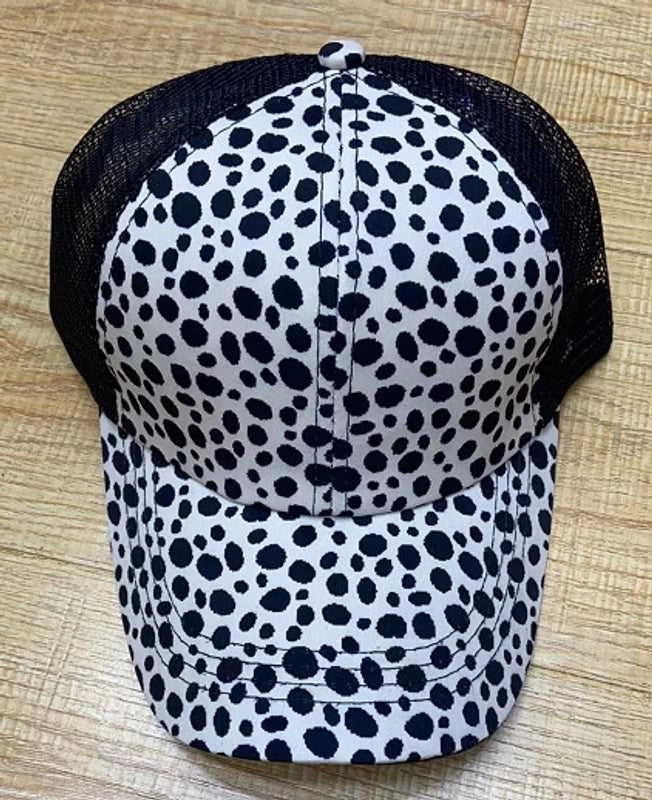 Women’s Fashion Color Block Flower Leopard Baseball Cap
