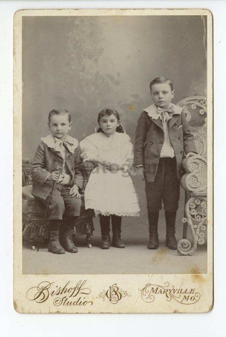 19th Century Children - 19th Century Cabinet Card Photo Poster paintinggraph - Maryville, MO