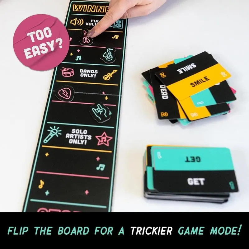 Double-sided game board for a trickier game mode