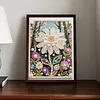 Diamond Painting-DIY Sparkling Special Shaped Pearl Drill White Daisies(30x40cm)