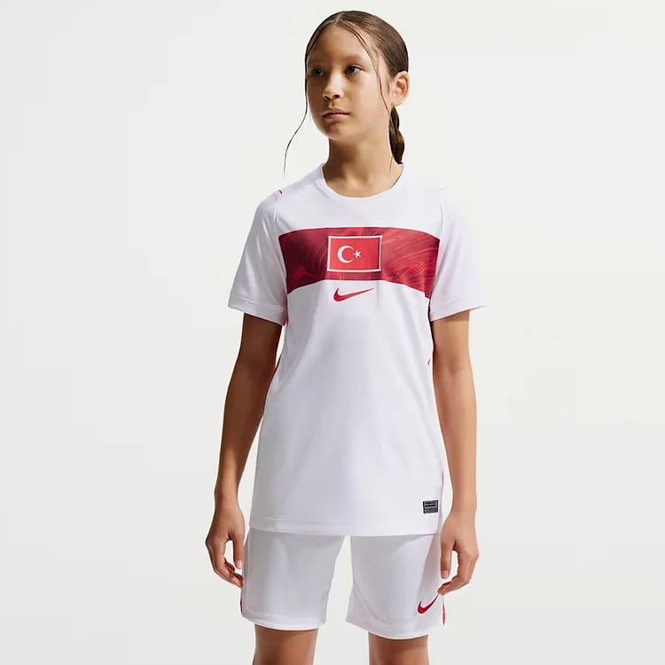 Kids Turkey 2026 World Cup Away Jersey 1:1 Thai Quality