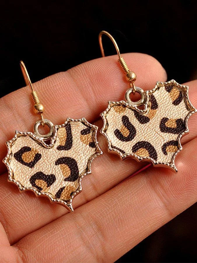 Casual Vintage Leopard Earrings