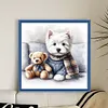 Dog And Bear-11CT/14CT Stamped Cross Stitch 40*40cm/15.75*15.75in tapestrymarket