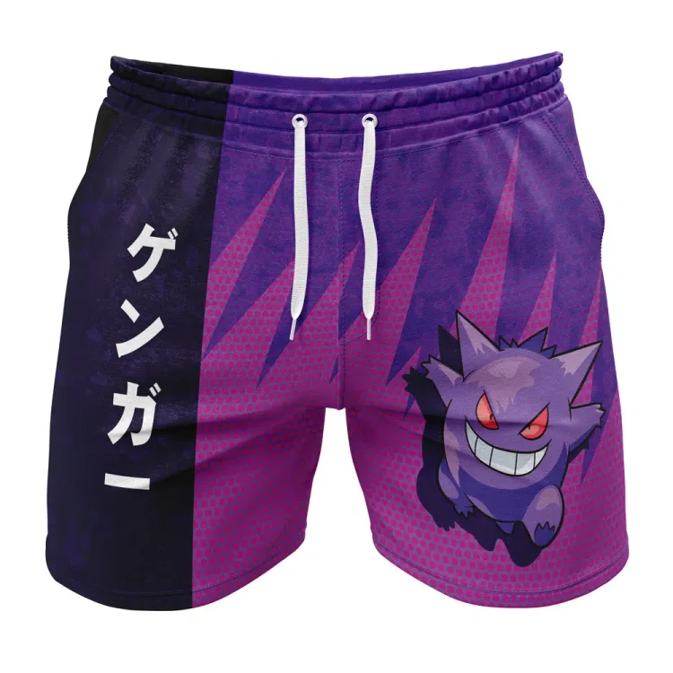 Gengar Classic Pokemon Gym Shorts