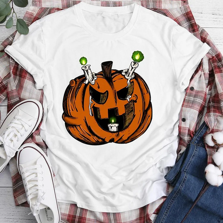 Creepy Halloween pumpkins Active T-shirt Tee -05434