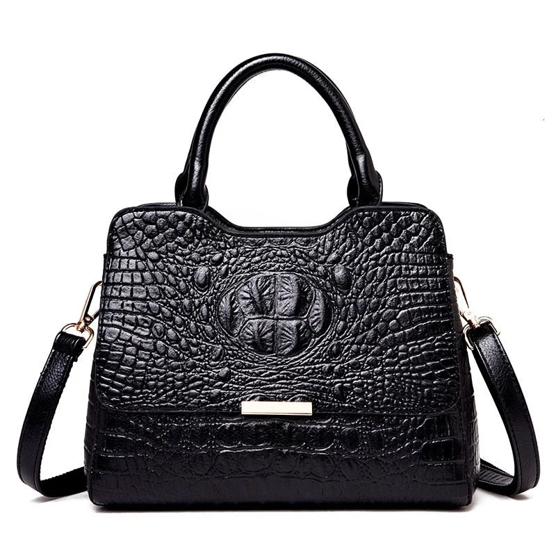 2019 Alligator Luxury Handbags Women Genuine Leather Bags Female Designer Shoulder Tote Crossbody Hand Bag Ladies Pochette Bolsa