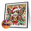Christmas Cat - Diamond Painting - Partial Special Shaped Drill(Canvas|30*30cm)