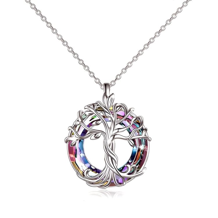 For Daughter - S925 Your Roots are Strong Crystal Life Tree Necklace