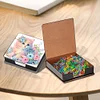 Cat Leather Diamond Art Note Box with 160 Sheets of Paper for Adults Beginners