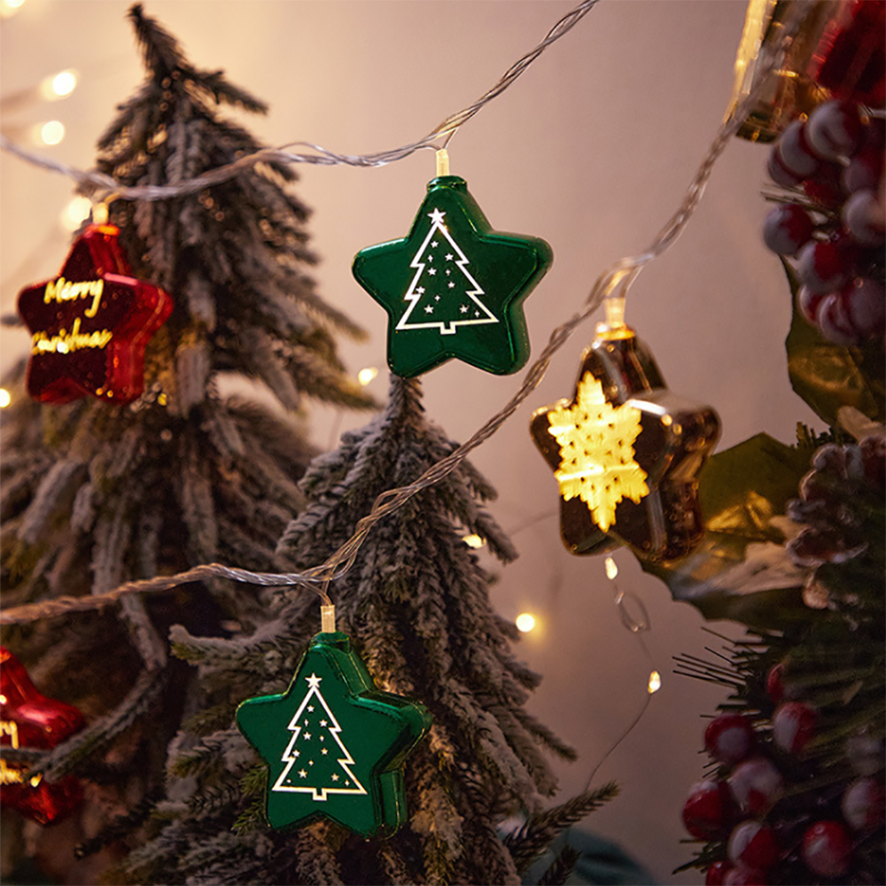 Christmas LED plating ball star light string room garden decoration