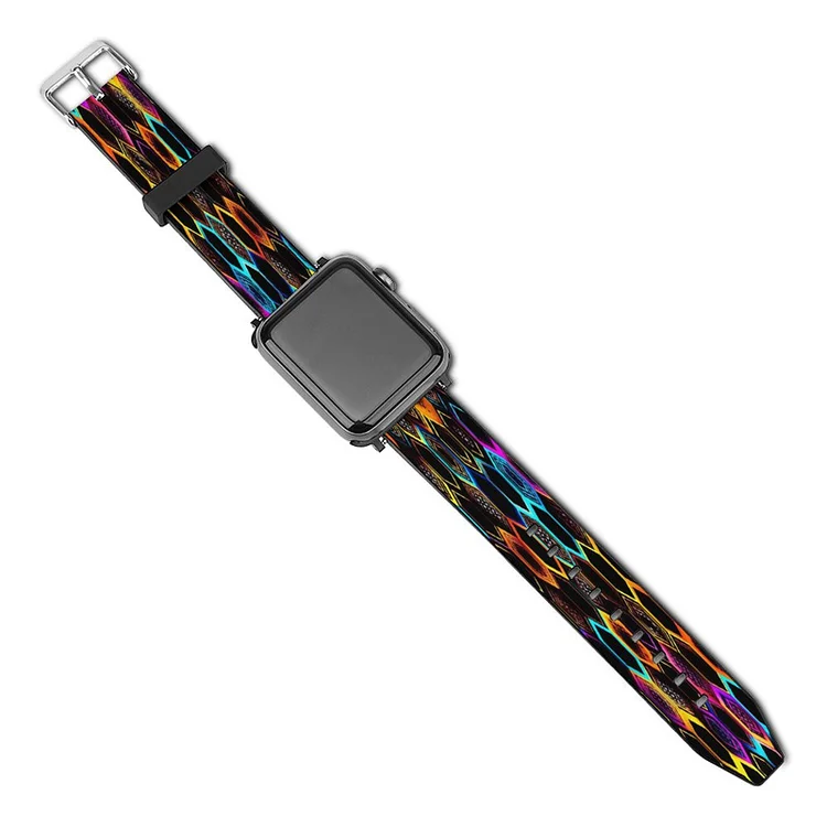 Watch Strap for Apple Watch Hexagon Neon customized, personalized, gift