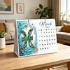 DIY 2027 Diamond Painting Calendar Art Kit Paper Desk Calendar Desktop Decoration Craft Kit