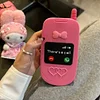 iPhone 14 15 16  pink cute phone case, cute 3D cartoon pink retro flip phone case